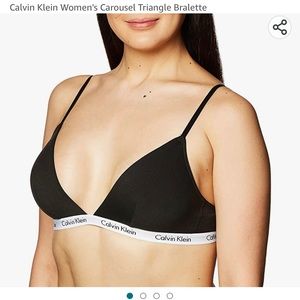 Calvin Klein Women's Carousel Triangle Bralette Size Large